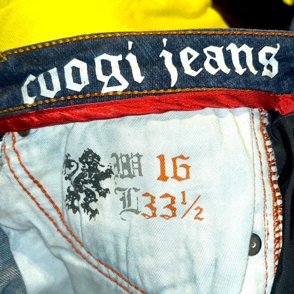 Old School COOGI JEANS size 16 length 33 1/2 only $75
